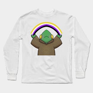 Non-Binary Gay Pride-Berry Long Sleeve T-Shirt